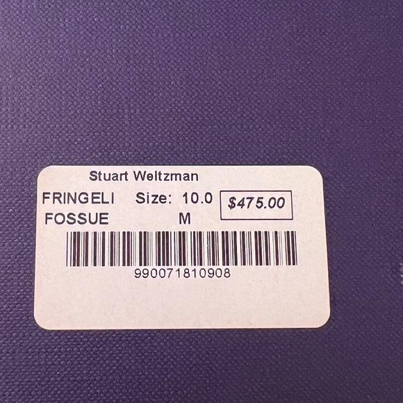 Stuart Weitzman Fringelica Grey Suede Fringe Ankle Strap D' Orsay Pumps … - Picture 8 of 8